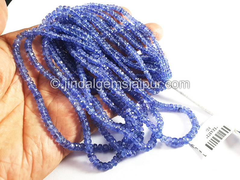 Tanzanite Faceted Roundelle Shape Beads