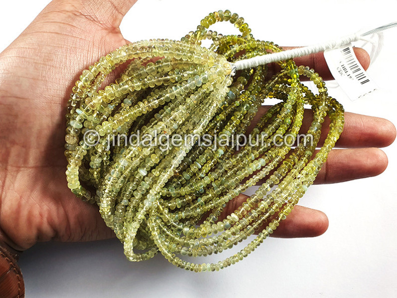 Chrysoberyl Smooth Roundelle Shape Beads