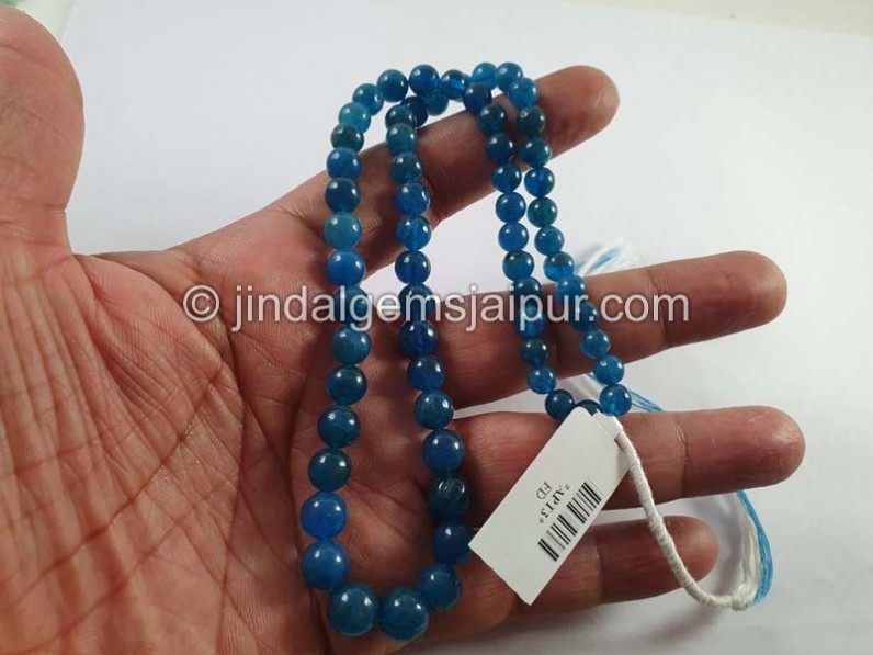 Neon Apatite Smooth Round Beads -- APTA45