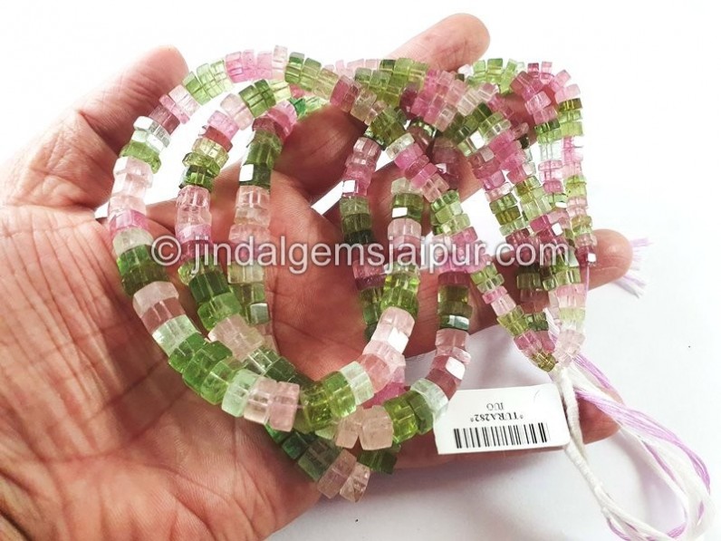 Tourmaline Step Cut Bolt Beads