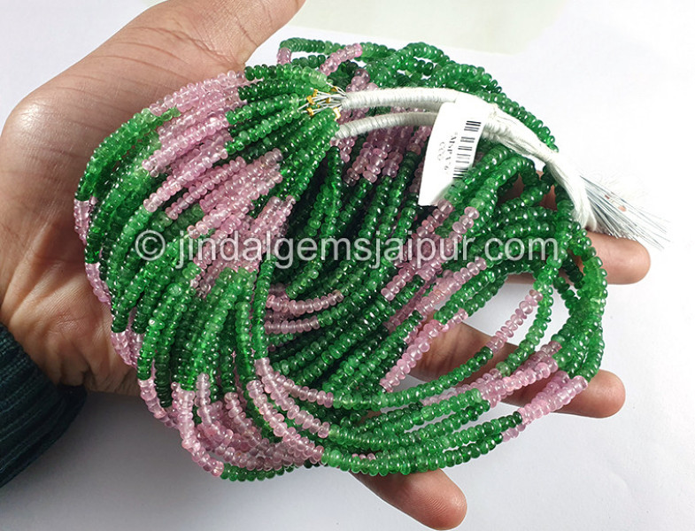 Tsavorite Spinel Smooth Roundelle Shape Beads