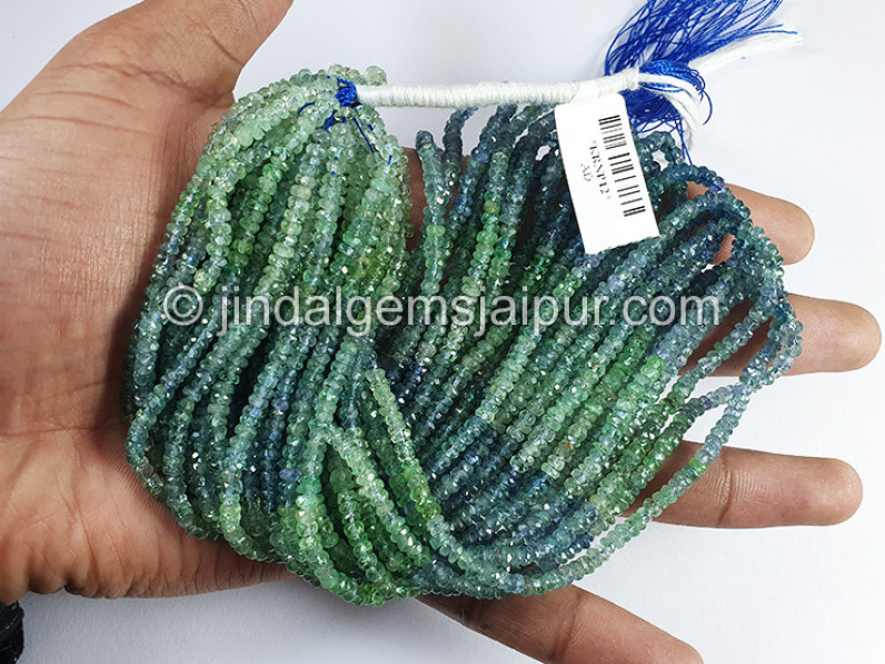 Kornerupine Faceted Roundelle Shape Small Beads