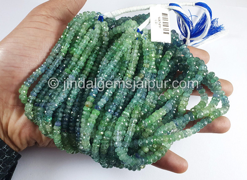 Kornerupine Faceted Roundelle Shape Big Beads