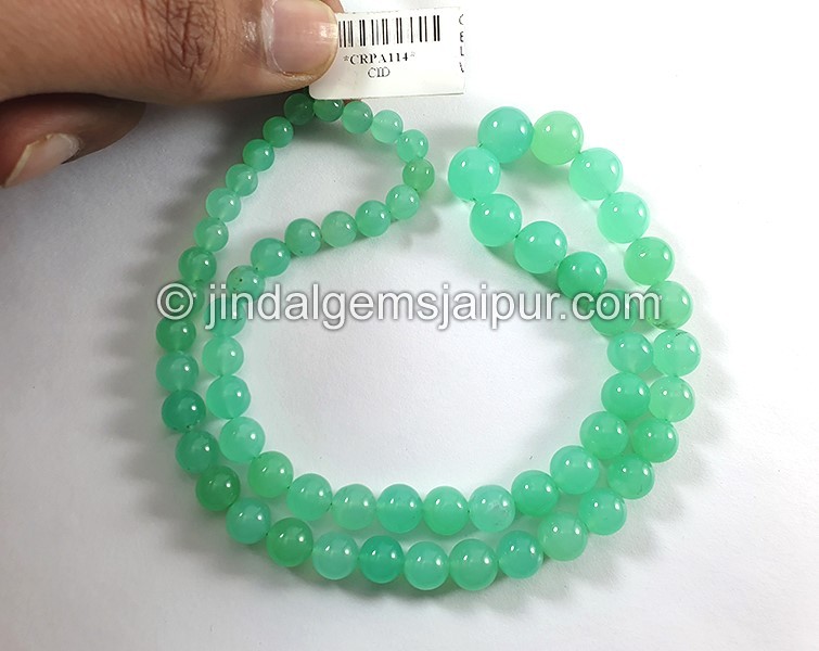 Chrysoprase Smooth Round Balls Shape Beads