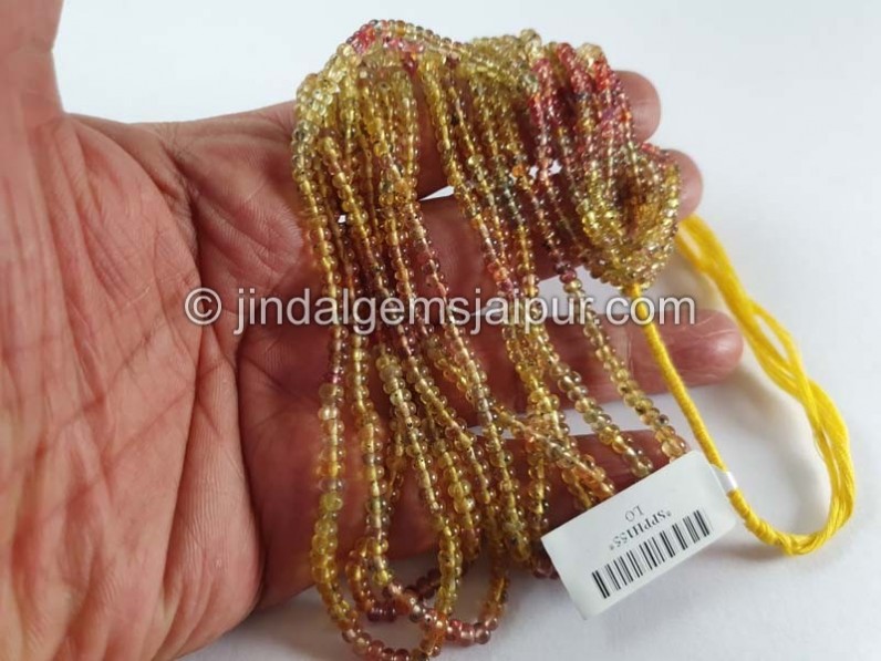 Sapphire Shaded Smooth Roundelle Beads