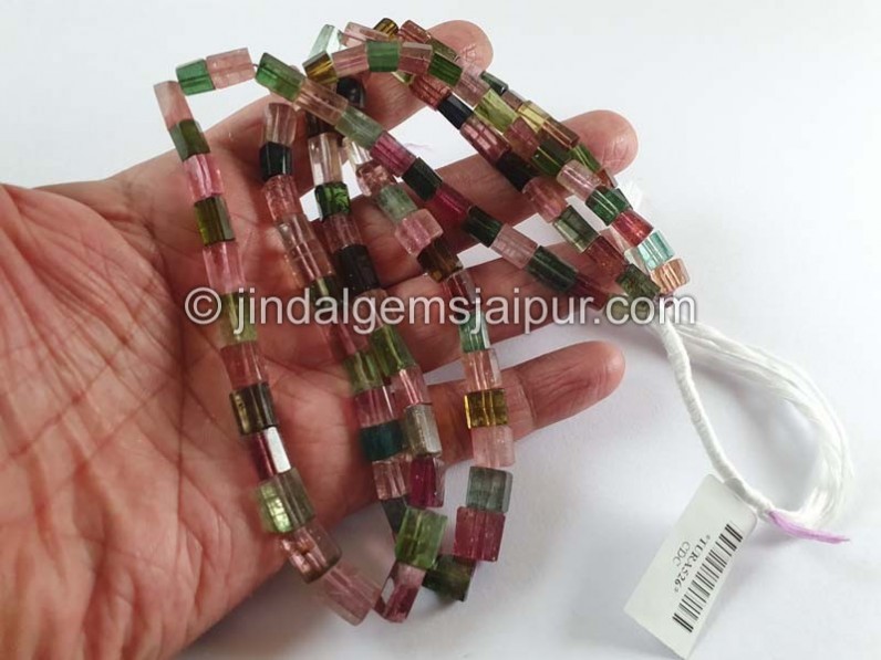 Tourmaline Step Cut Pipe Beads