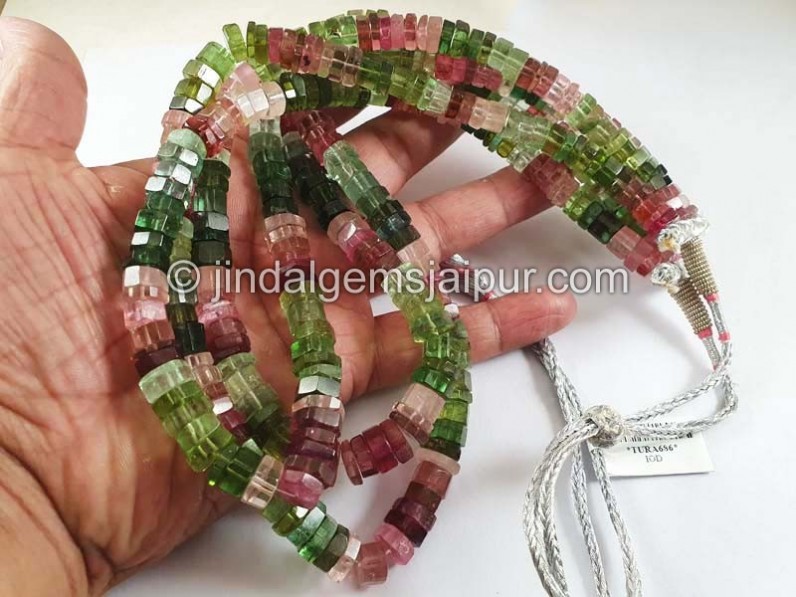 Tourmaline Step Cut Bolt Shape Beads