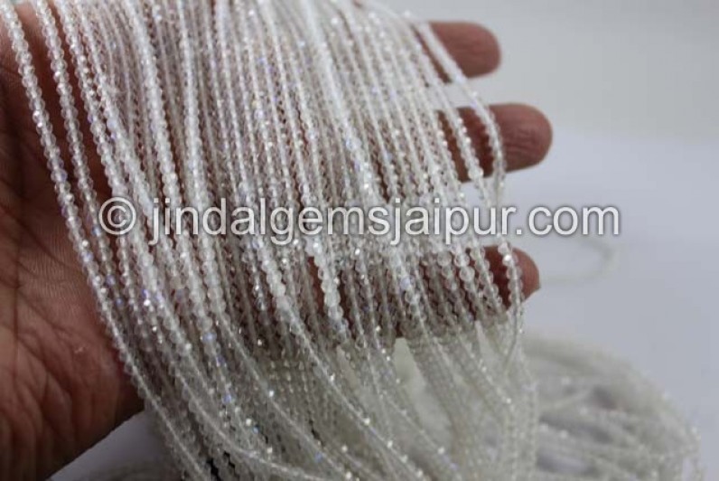 White Rainbow Micro Cut Round Beads