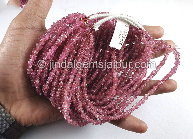 Ruby Smooth Chips Beads