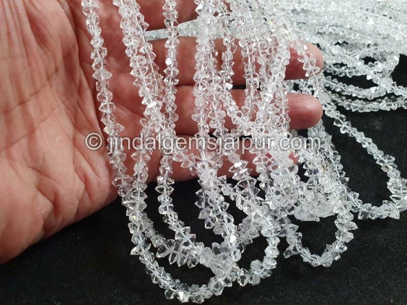 Double Terminated Quartz Far Nuggets Beads