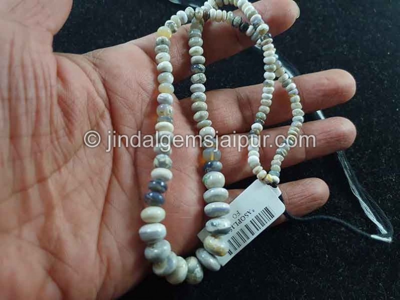 Australian Opal Smooth Roundelle Beads
