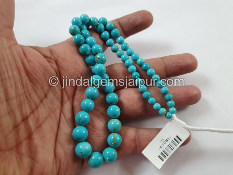 Turquoise Smooth Round Ball Beads
