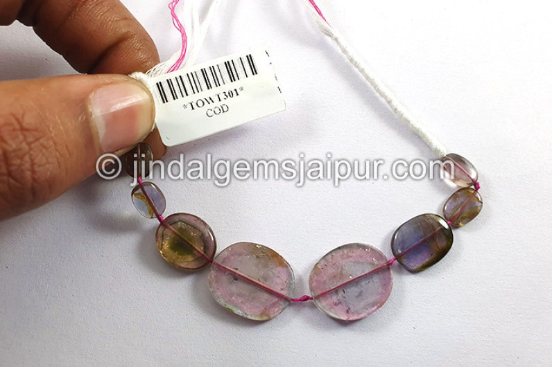 Watermelon Tourmaline Smooth Slices