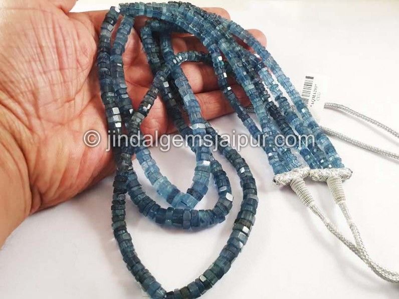 Santa Maria Aquamarine Bolt Shape Beads