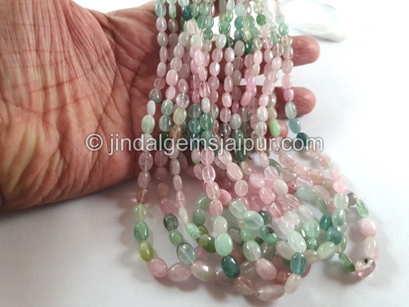 Afghan Tourmaline Smooth Oval Beads