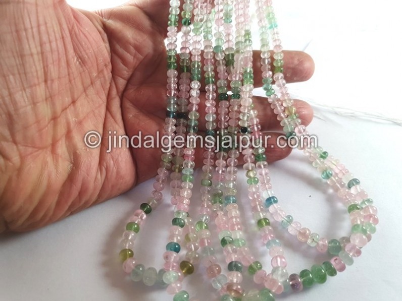 Afghan Tourmaline Smooth Roundelle Beads -- TURA486