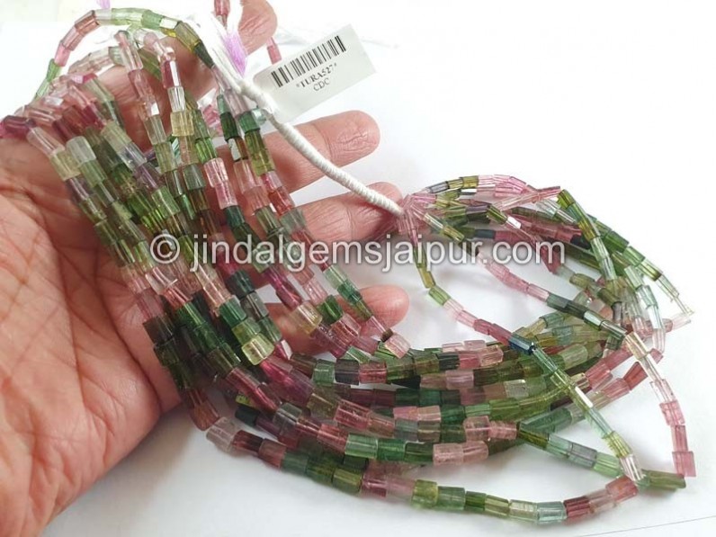 Tourmaline Step Cut Pipe Beads
