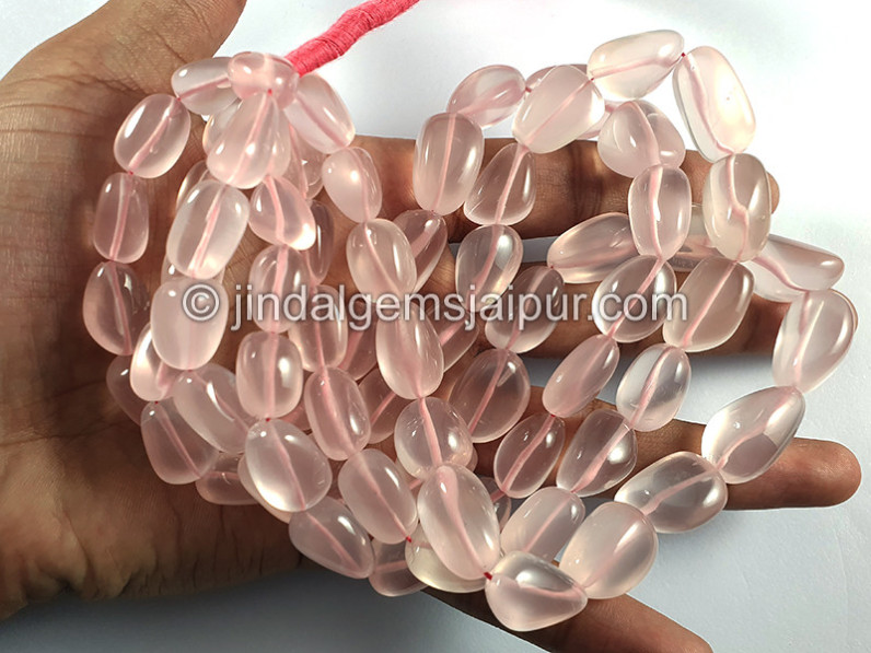 Rose Quartz Smooth Nuggets Shape Beads