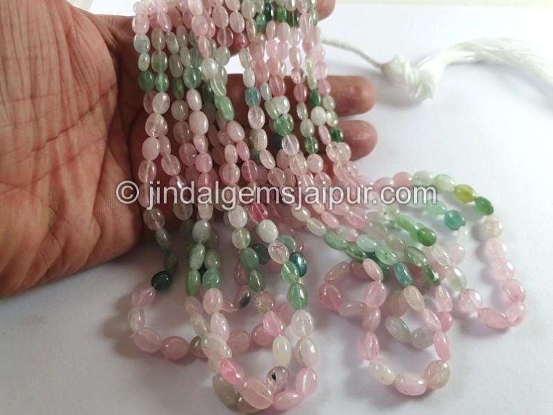 Afghan Tourmaline Smooth Oval Shape Beads