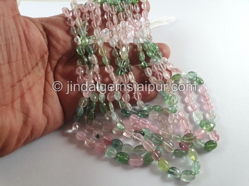 Afghan Tourmaline Smooth Oval Beads -- TURA515