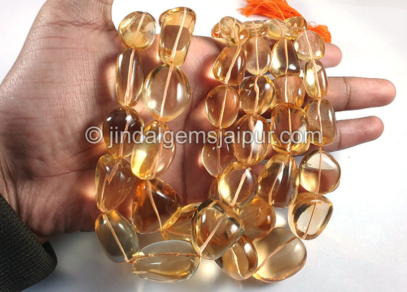 Citrine Smooth Nugget Shape Beads