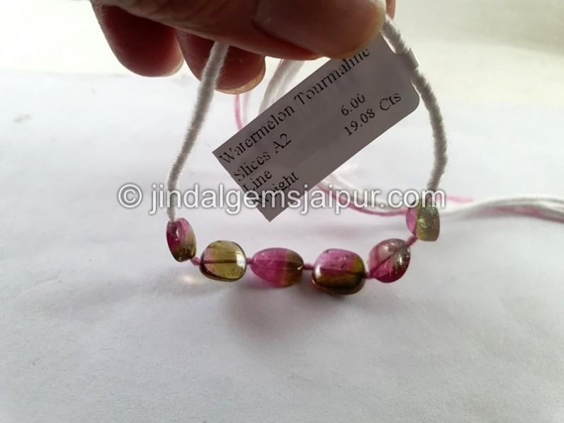 Watermelon Tourmaline Smooth Slices