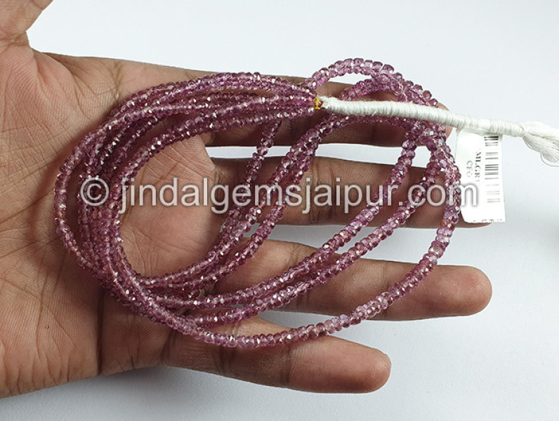 Malaya Garnet Or Dragon Garnet Faceted Roundelle Shape Beads