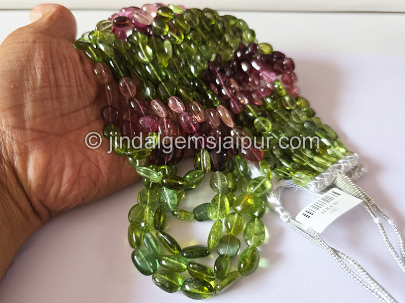 Tourmaline Smooth Nuggets Mix Small Beads
