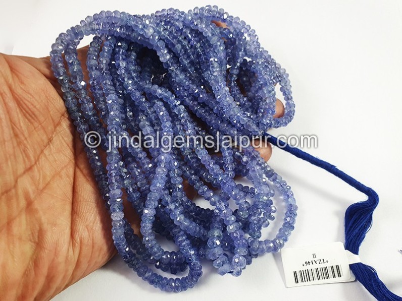 Tanzanite Faceted Roundelle Shape Beads