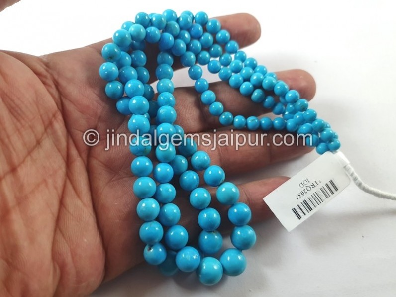 Turquoise Arizona Smooth Balls Beads
