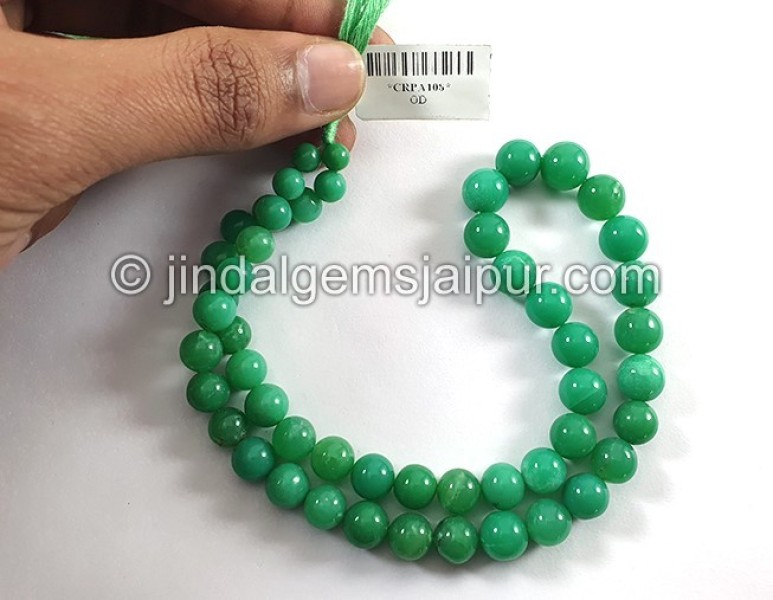 Chrysoprase Smooth Round Balls Shape Beads