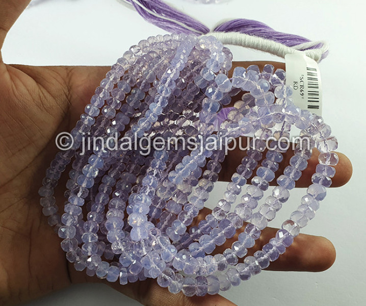 Scorolite Faceted Roundelle Shape Beads
