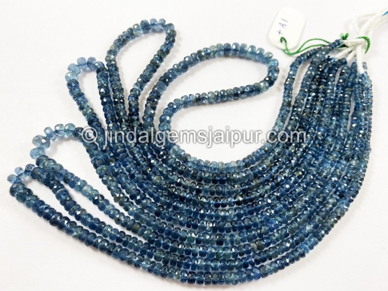 Santa Maria Aquamarine Faceted Roundelle Beads