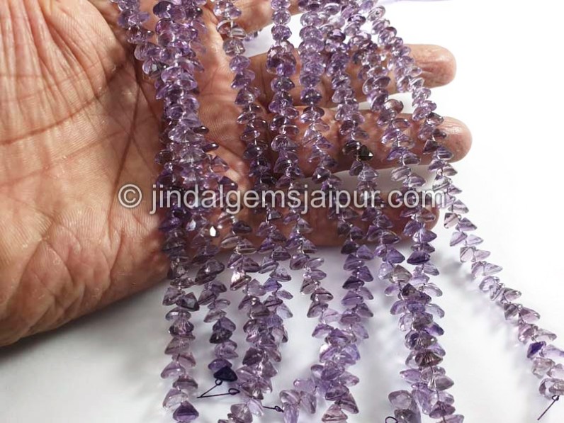 Amethyst Cut Round Shape Small Beads