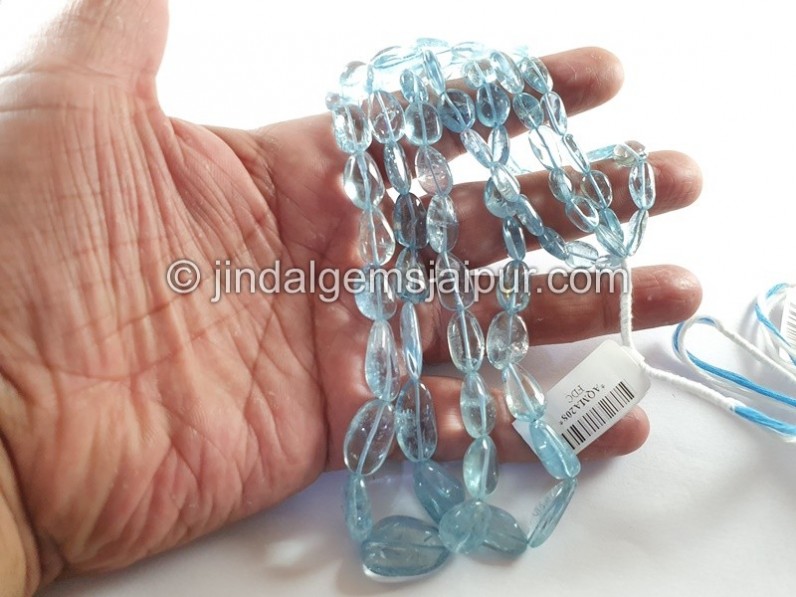 Aquamarine Plain Nuggets Beads