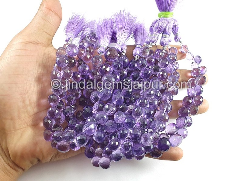 Amethyst Faceted Onion Shape Beads