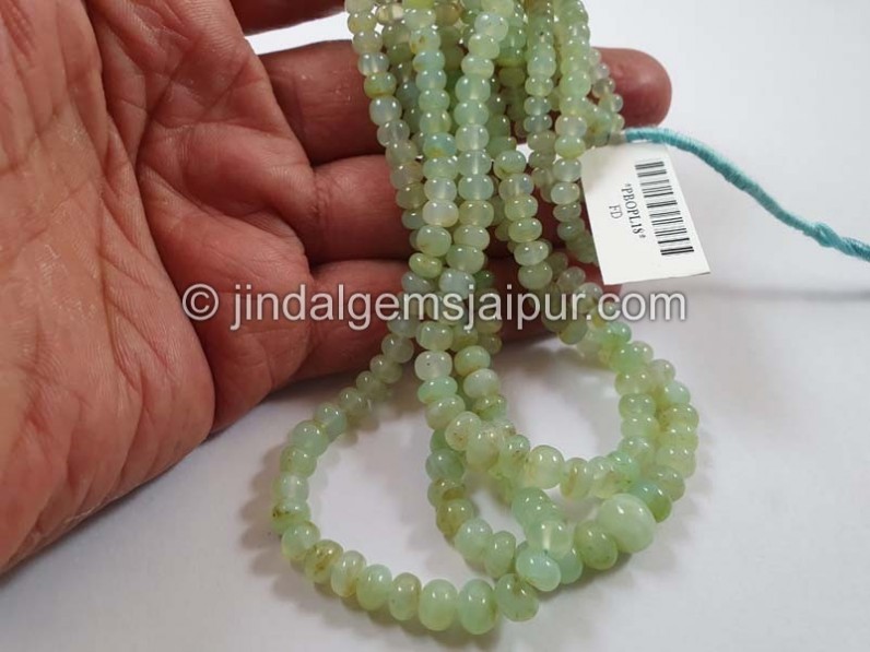 Natural Peruvian Canary Opal Smooth Roundelle Beads