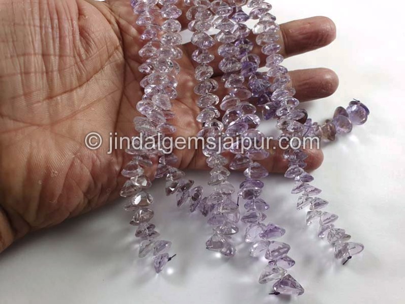 Pink Amethyst Cut Round Big Shape Beads