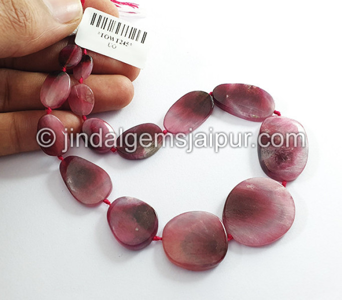 Pink Watermelon Tourmaline Smooth Slices
