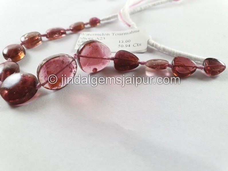 Watermelon Tourmaline Smooth Slices