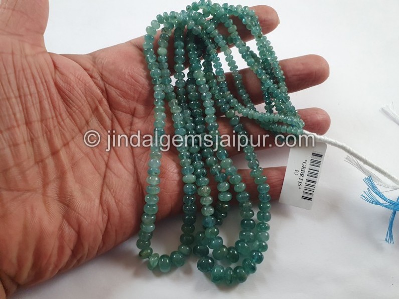 Grandidierite Smooth Roundelle Beads