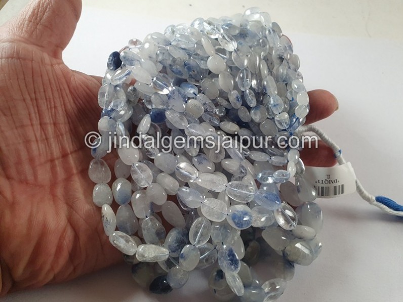 Dumortierite Quartz Smooth Nuggets Beads