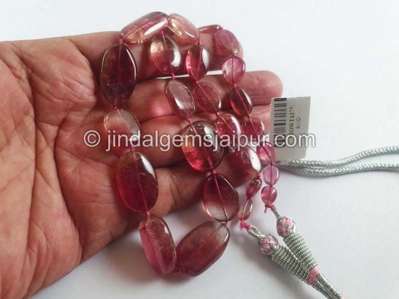 Bi Color Tourmaline Smooth Nuggets Beads