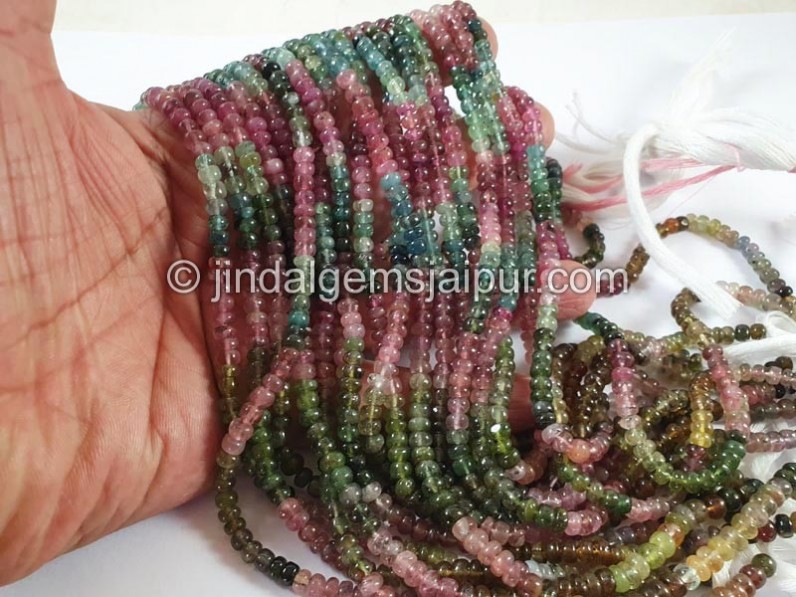 Tourmaline Smooth Roundelle Big Beads