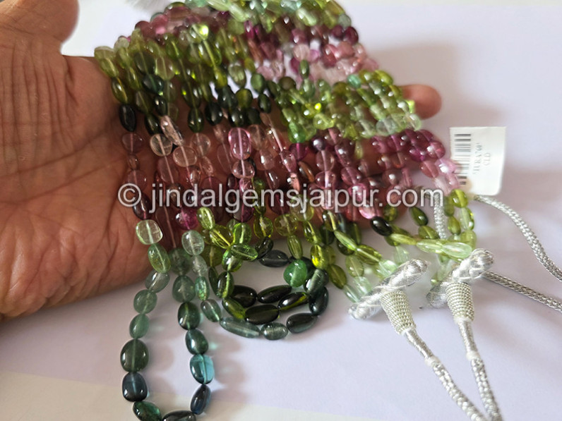 Tourmaline Smooth Nuggets Mix Small Beads