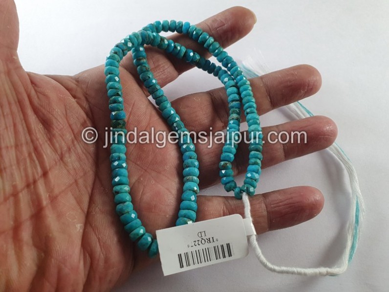 Turquoise Faceted Roundelle Beads