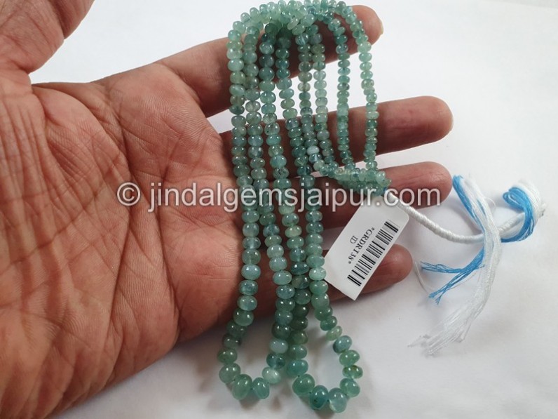 Grandidierite Smooth Roundelle Beads
