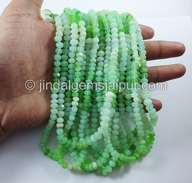 Multi Opal Smooth Roundelle Shape Beads