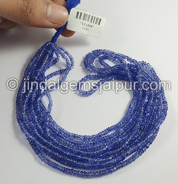 Tanzanite Smooth Roundelle Ponchi Beads