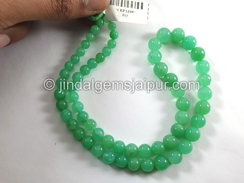 Chrysoprase Smooth Round Balls Shape Beads